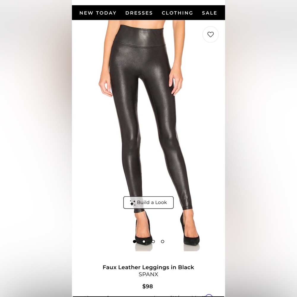 Spanx Faux Leather Leggings